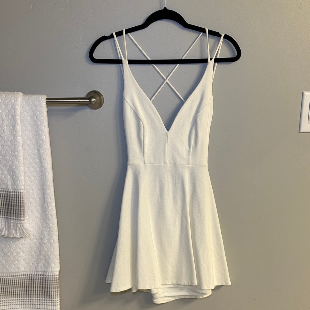 Lulus White Dress Open Back
